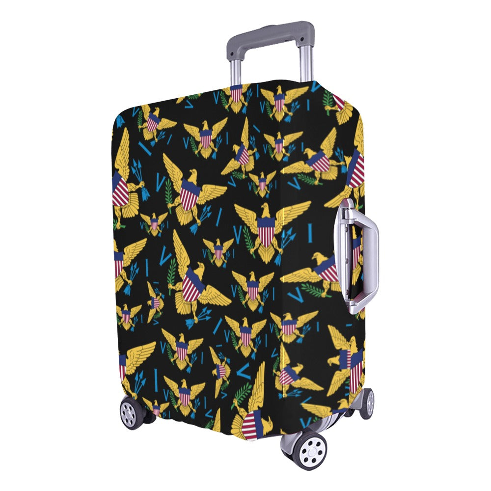 VI Multiple Flag_Luggage Cover_Blk Large 26"-28"