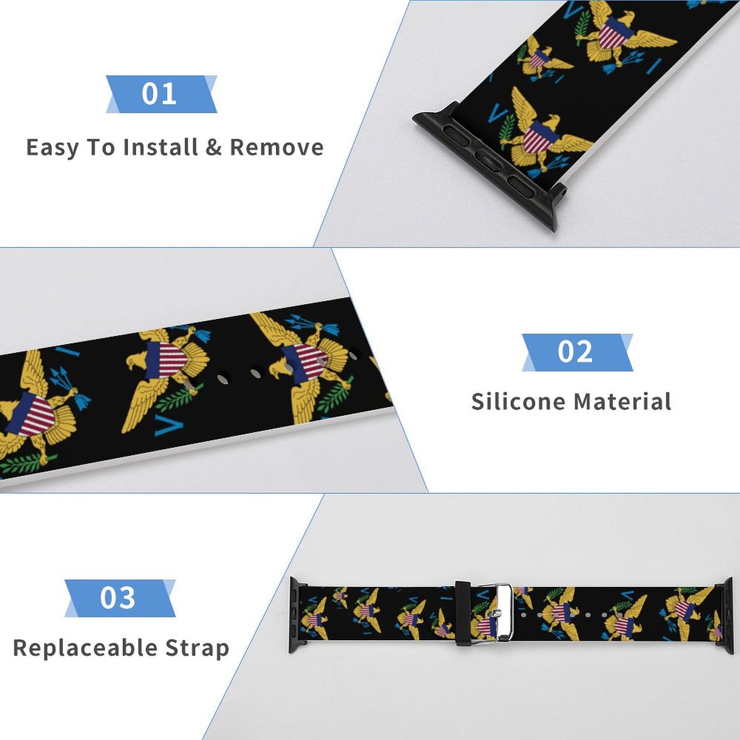 Silicone Strap The silicone strap