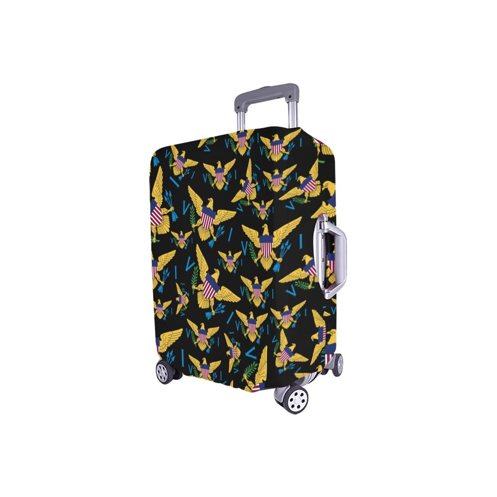 VI Multiple Flag_Blk Luggage Cover/Small 18"-21"
