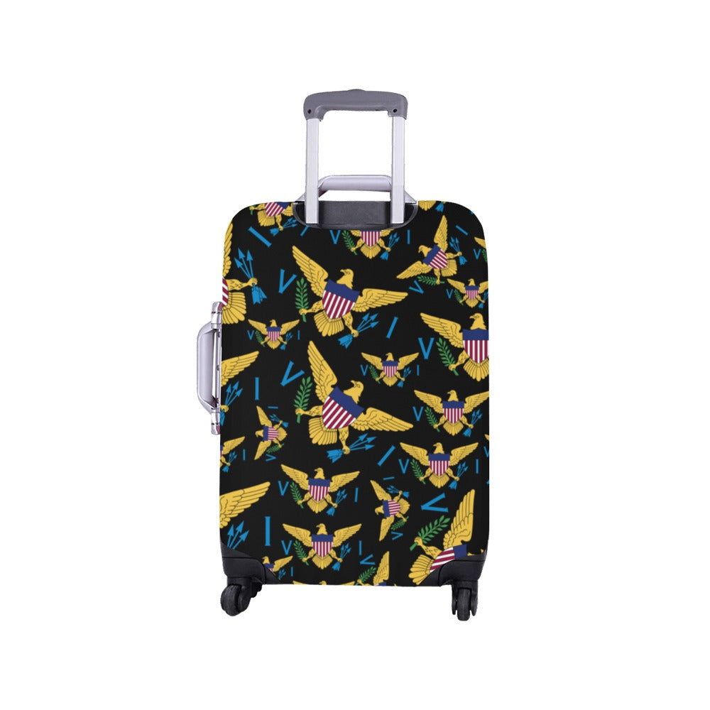 VI Multiple Flag_Blk Luggage Cover/Small 18"-21"