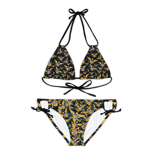 Strappy Bikini Set (AOP)