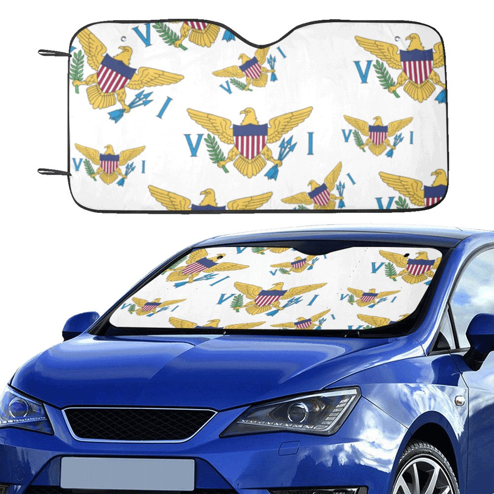 White Car Sun Shade 55"x30"