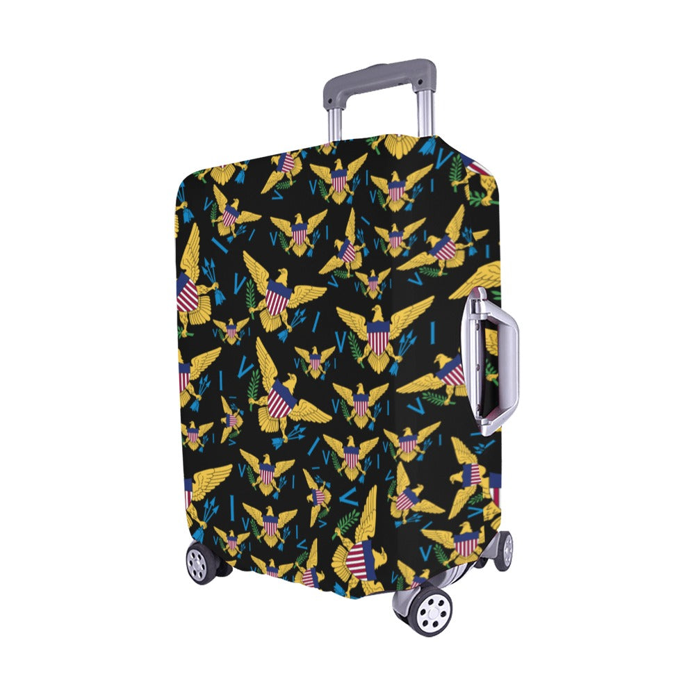 VI Multiple Flag_Luggage Cover_Blk Medium 22"-25"