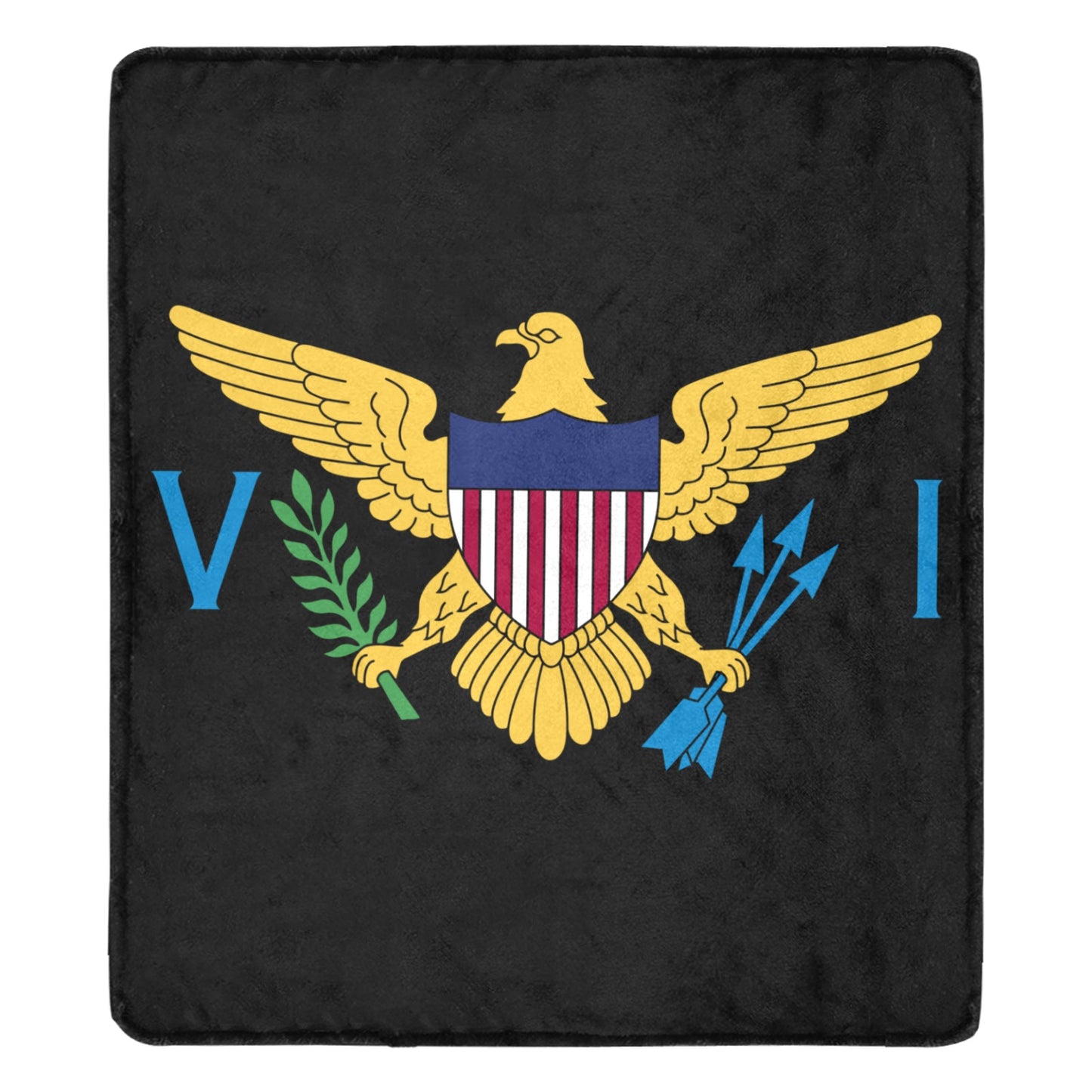 Single Eagle Blk - Blanket