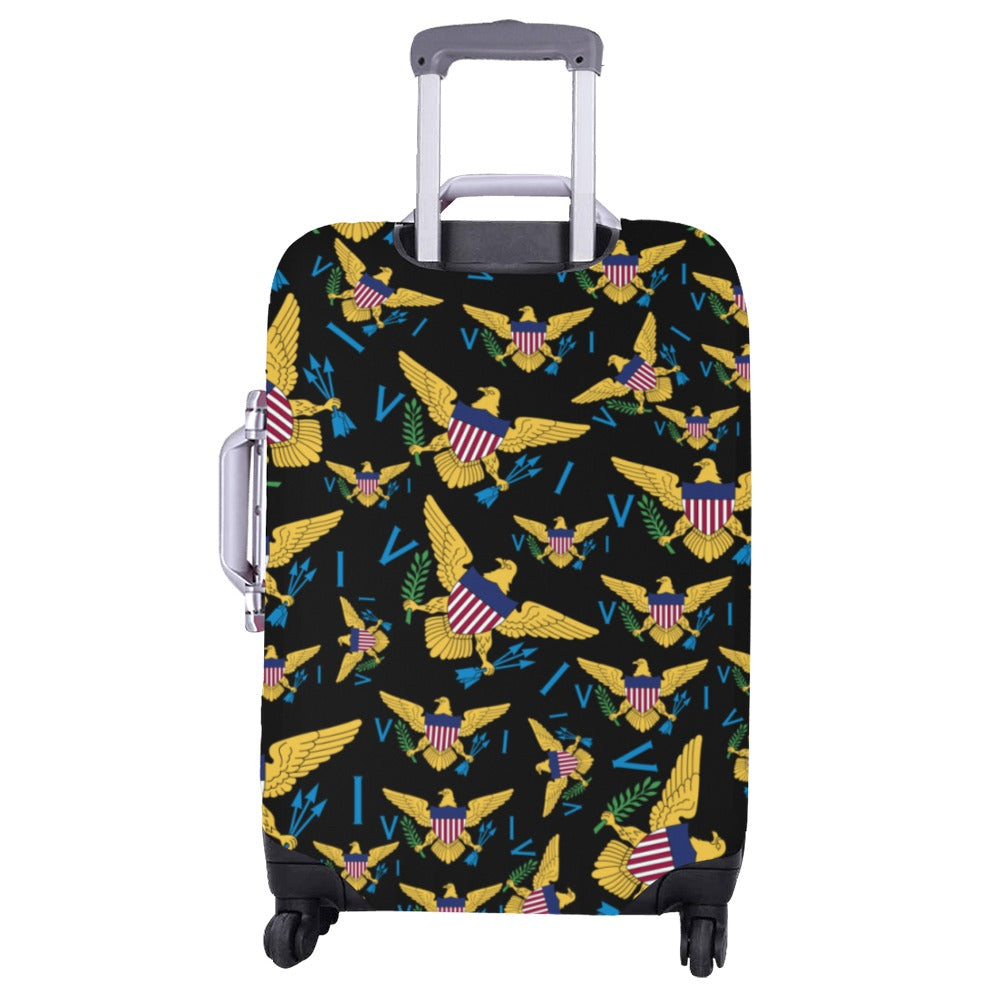 VI Multiple Flag_Luggage Cover_Blk Large 26"-28"