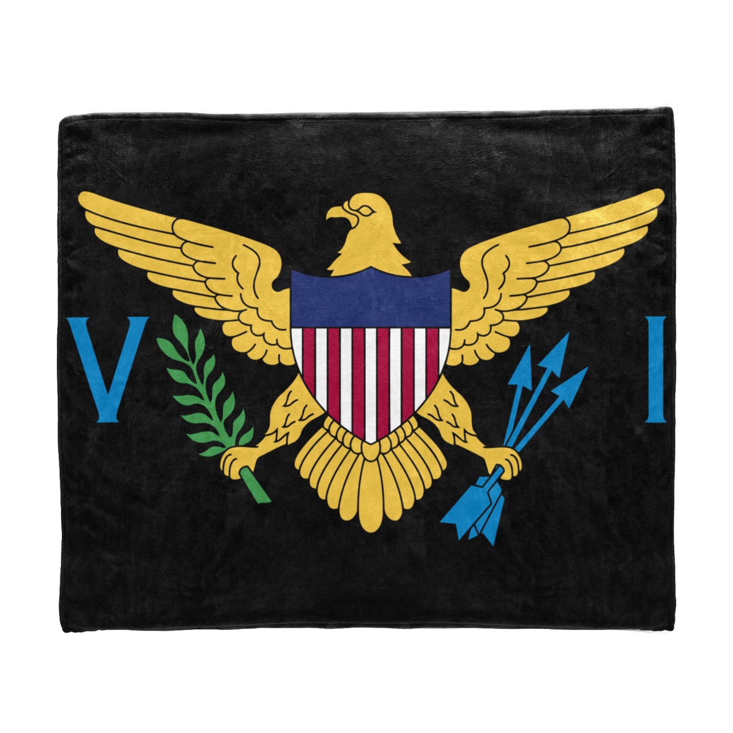 Single Eagle Blk - Blanket