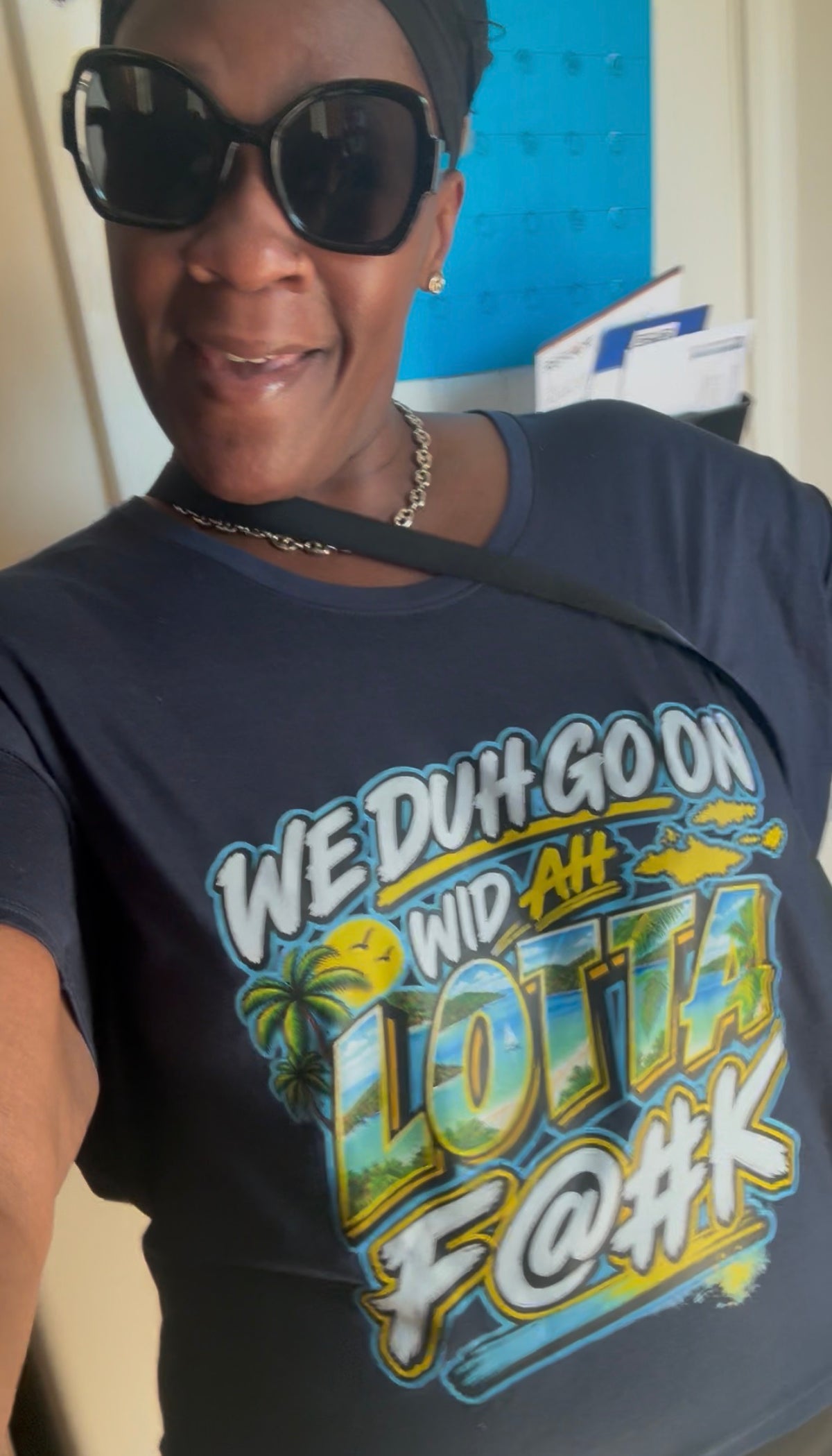 We Duh Go On Wid Ah Lotta F@#K™ | Virgin Islands Graphic T-Shirt
