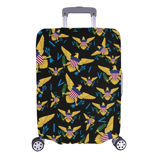 VI Multiple Flag_Luggage Cover_Blk Large 26"-28"