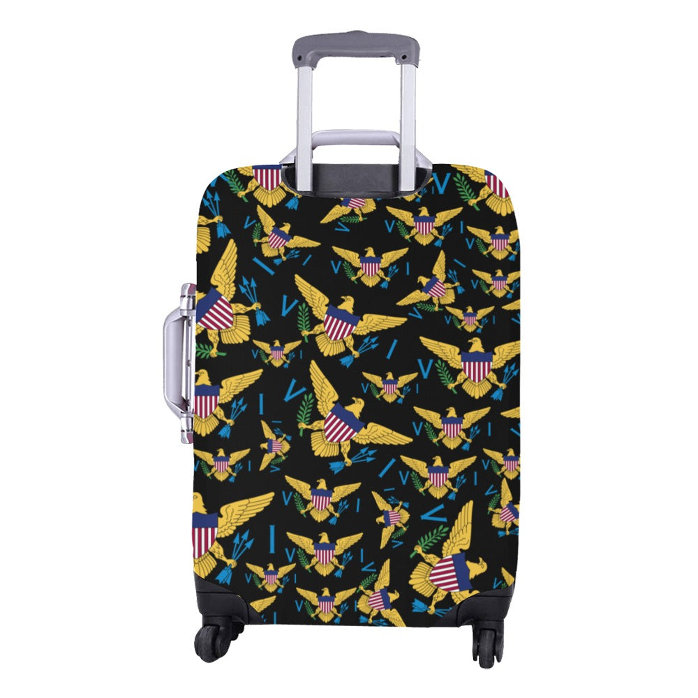 VI Multiple Flag_Luggage Cover_Blk Medium 22"-25"