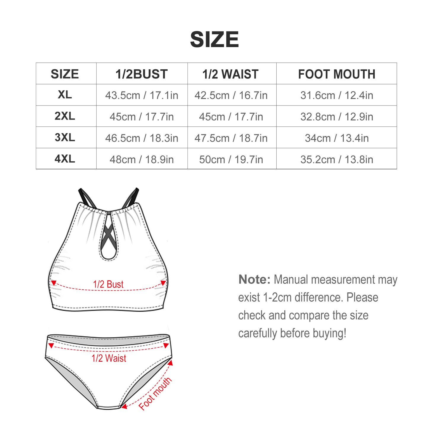 2pc Plus Halter (BK2040)