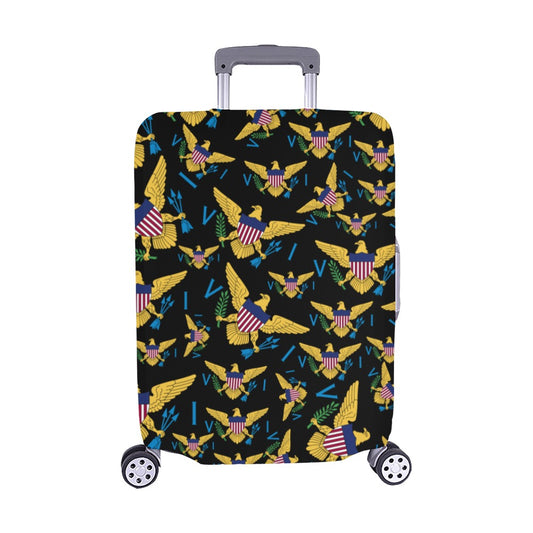 VI Multiple Flag_Luggage Cover_Blk Medium 22"-25"