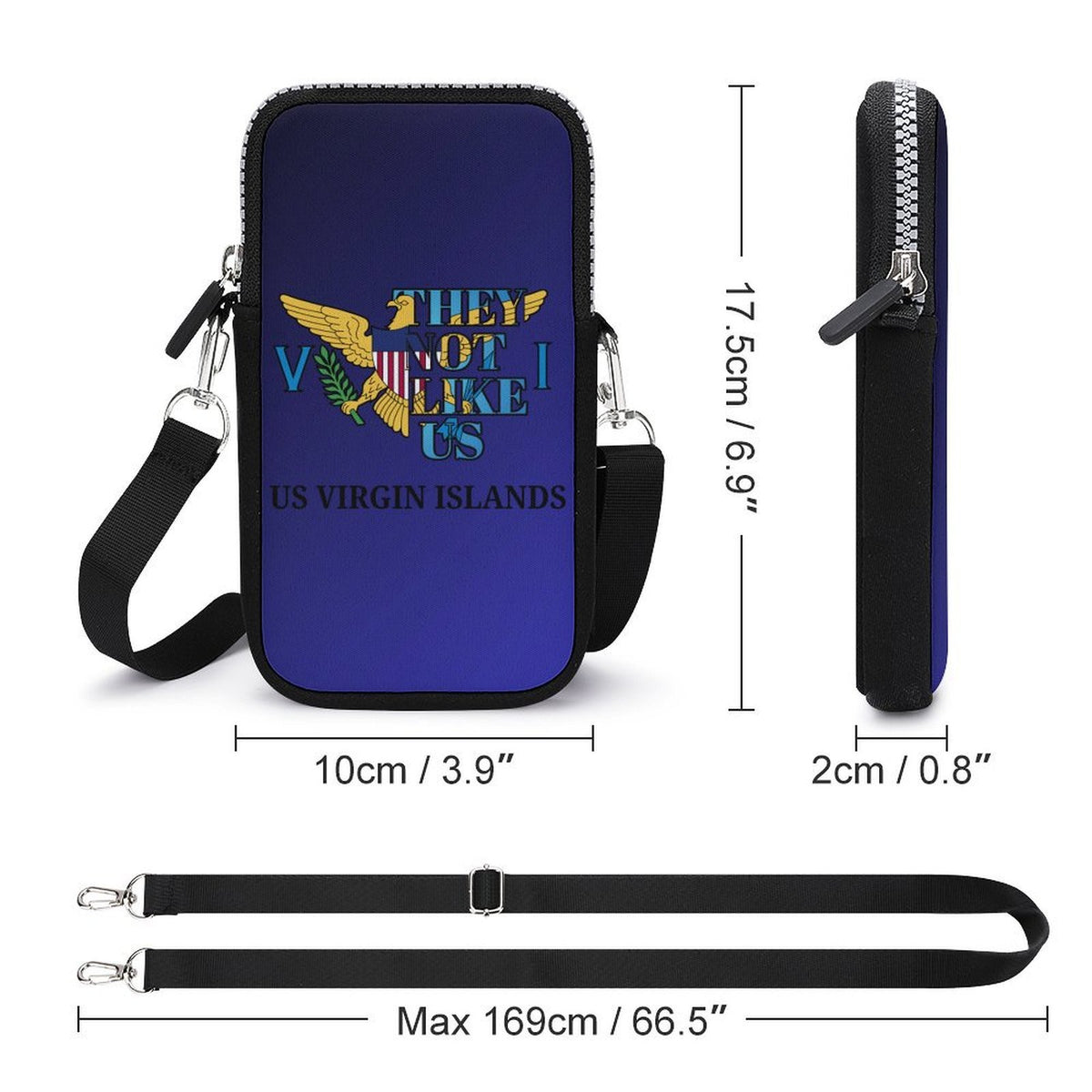 Virgin Islands Mini Crossbody Phone Bag | VI Pride 🇻🇮