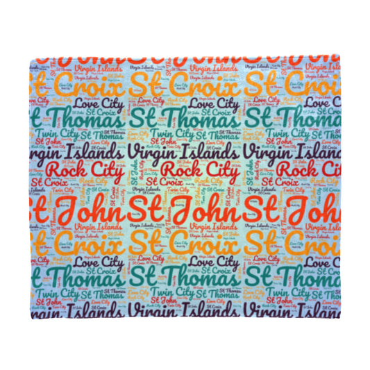 USVI - Word Art Blanket