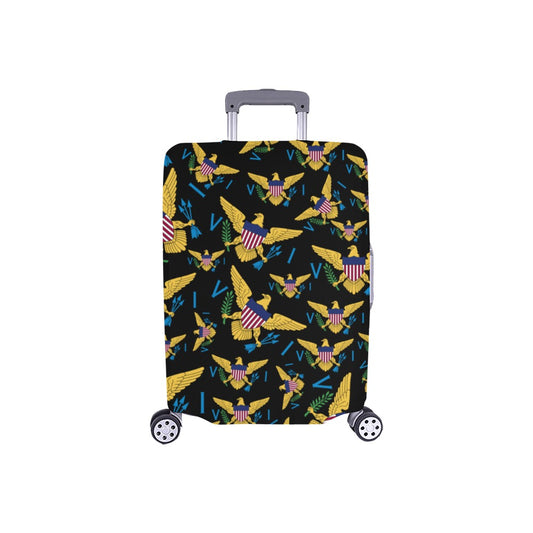 VI Multiple Flag_Blk Luggage Cover/Small 18"-21"
